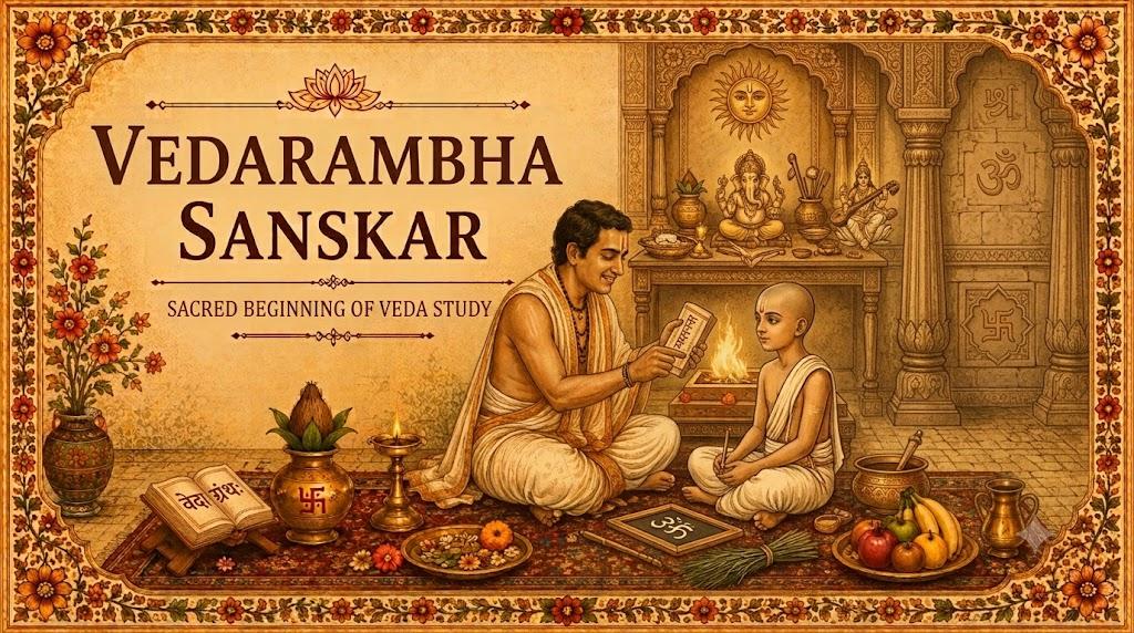 Vedarambha Sanskar Meaning Importance Beginning of Vedic Study